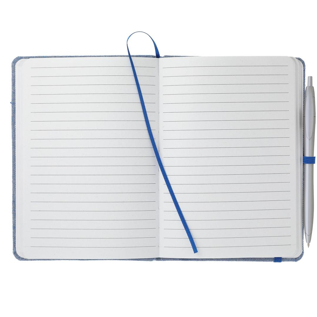Fsc® mix 5 x 7 recycled cotton bound notebook Natural front