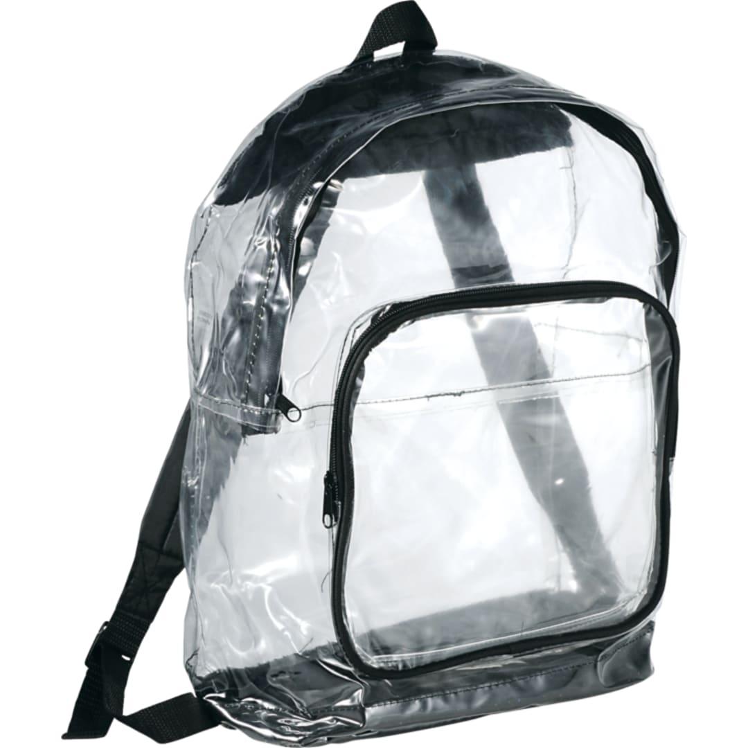 Rally clear backpack Black front