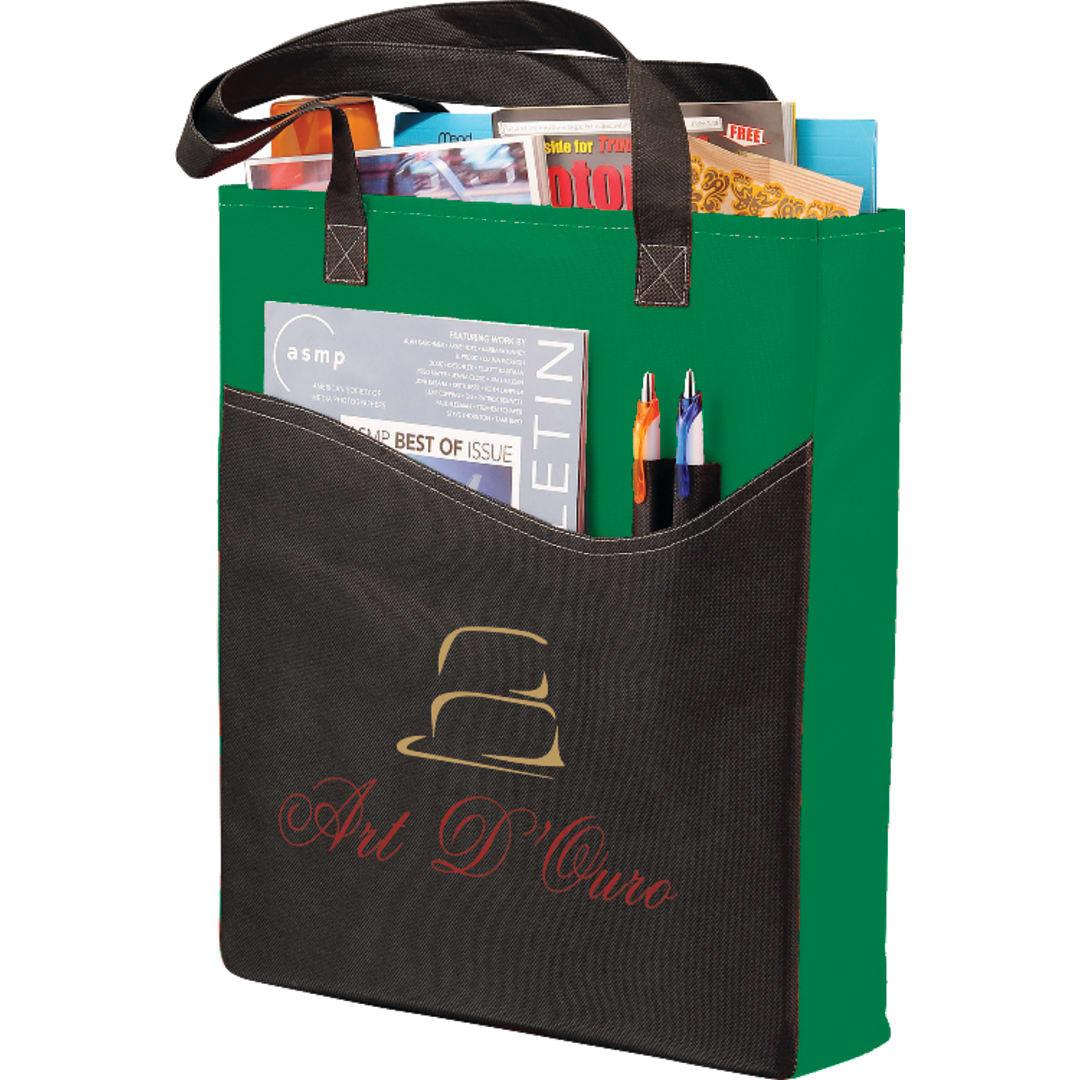 Rivers pocket non-woven convention tote Green miniatura 7