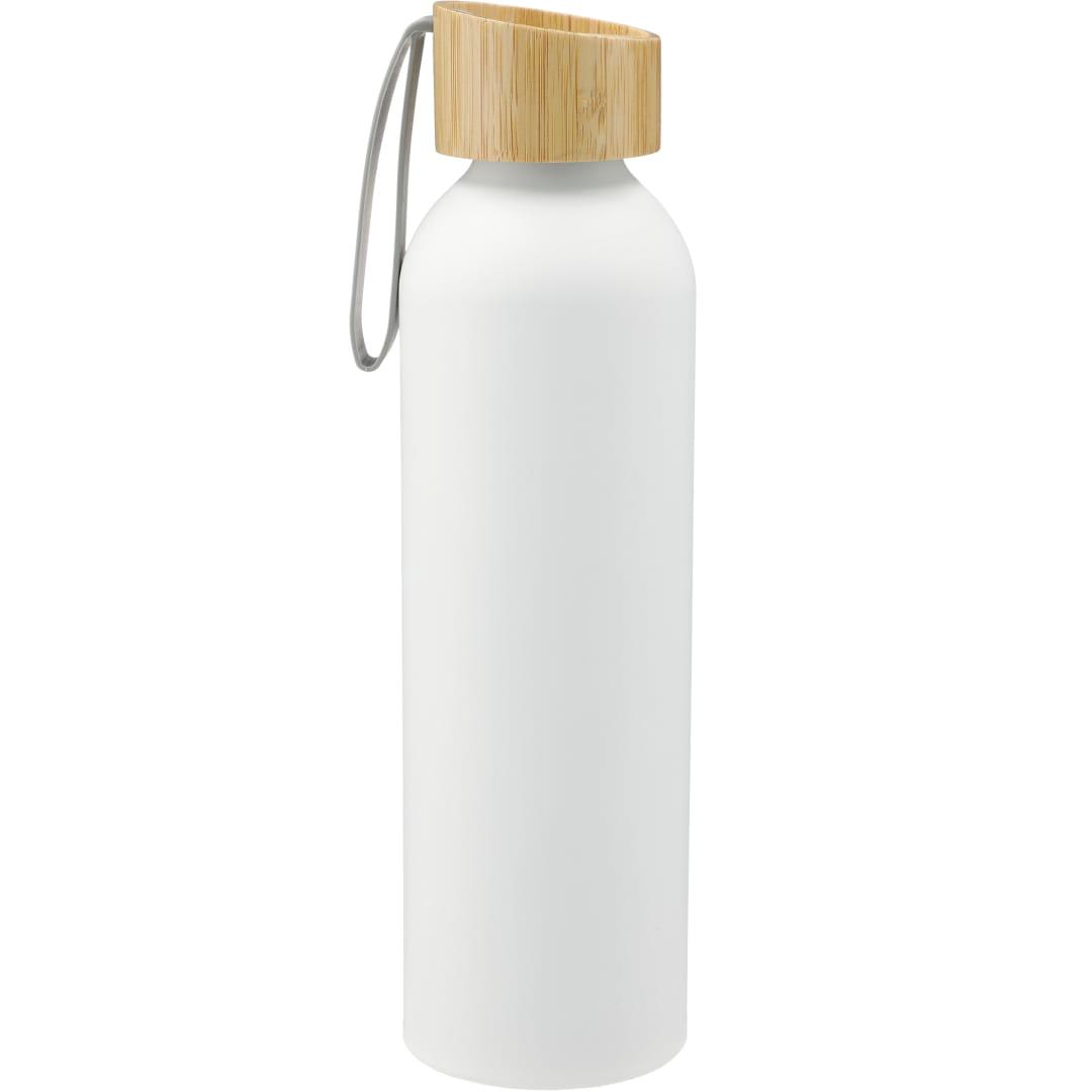 Ryze aluminum bottle 22 oz w/ fsc® 100% bamboo lid White miniatura 12