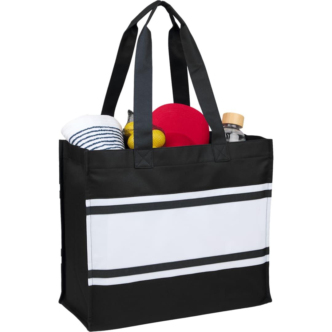 Varsity box tote Black miniatura 6
