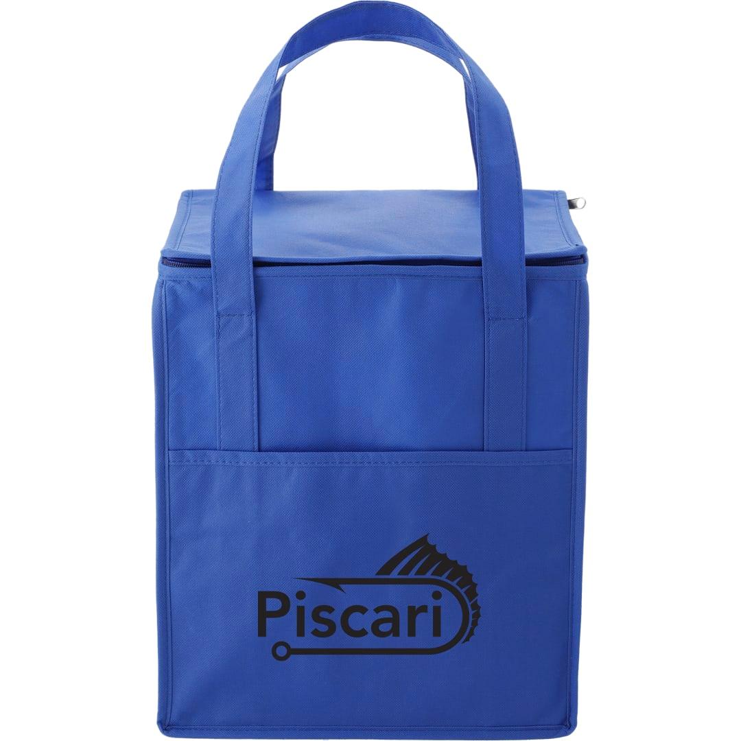 Hercules flat top insulated grocery tote Black miniatura 15