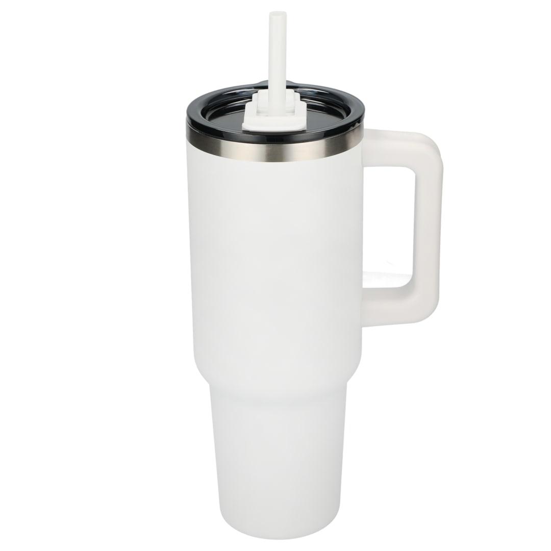 Pinnacle recycled travel tumbler with straw 40oz Black miniatura 48