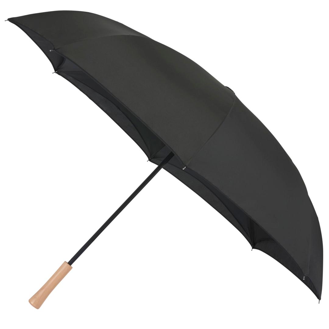 48 Recycled manual inversion umbrella Black miniatura 5
