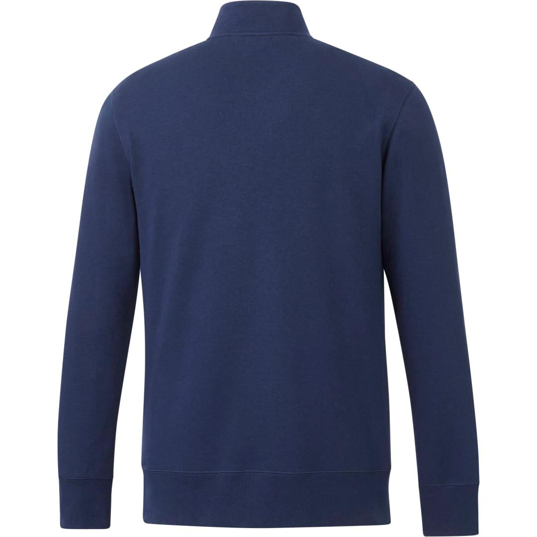 Mens dayton fleece half zip Black front