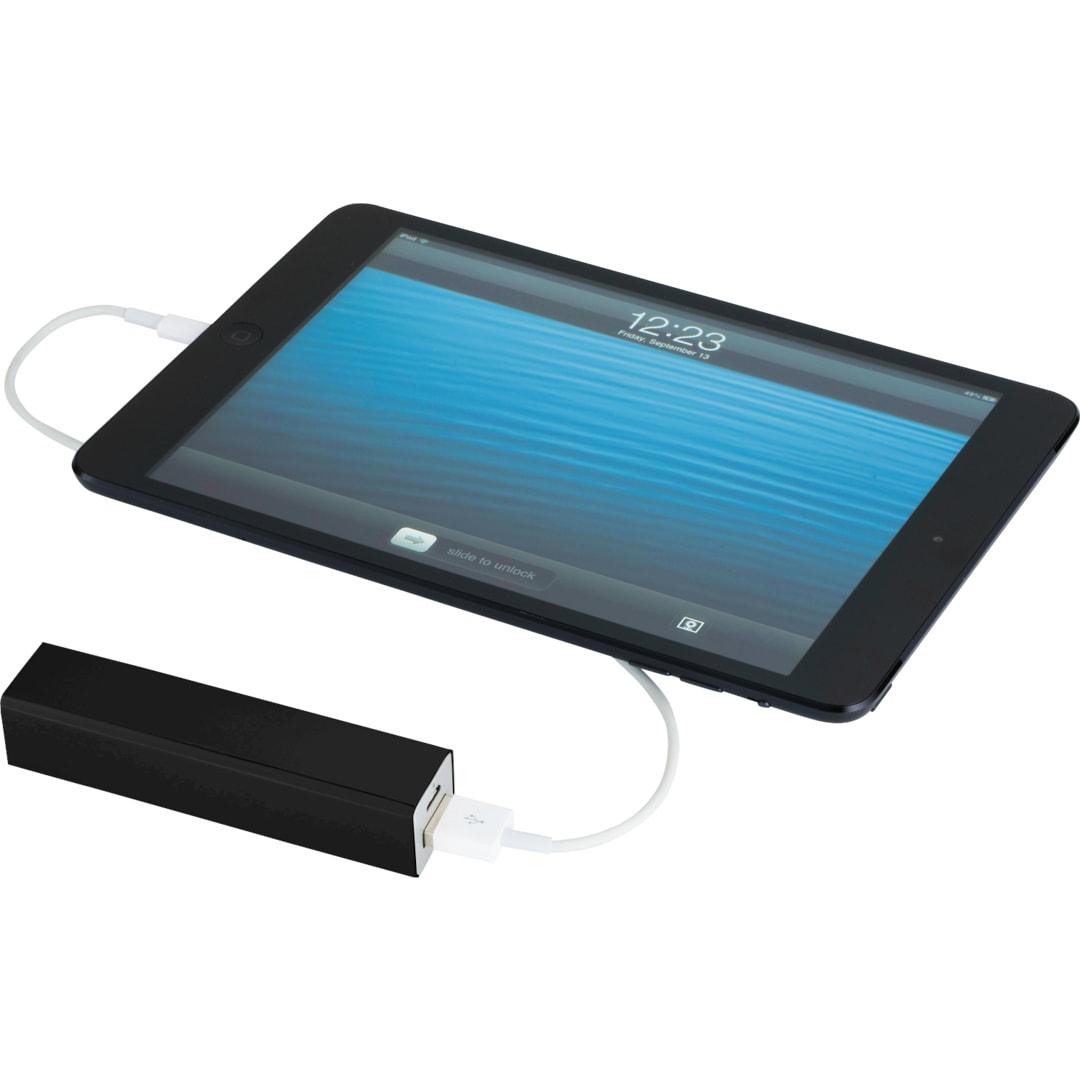 Jolt 2,200 mah power bank Black front