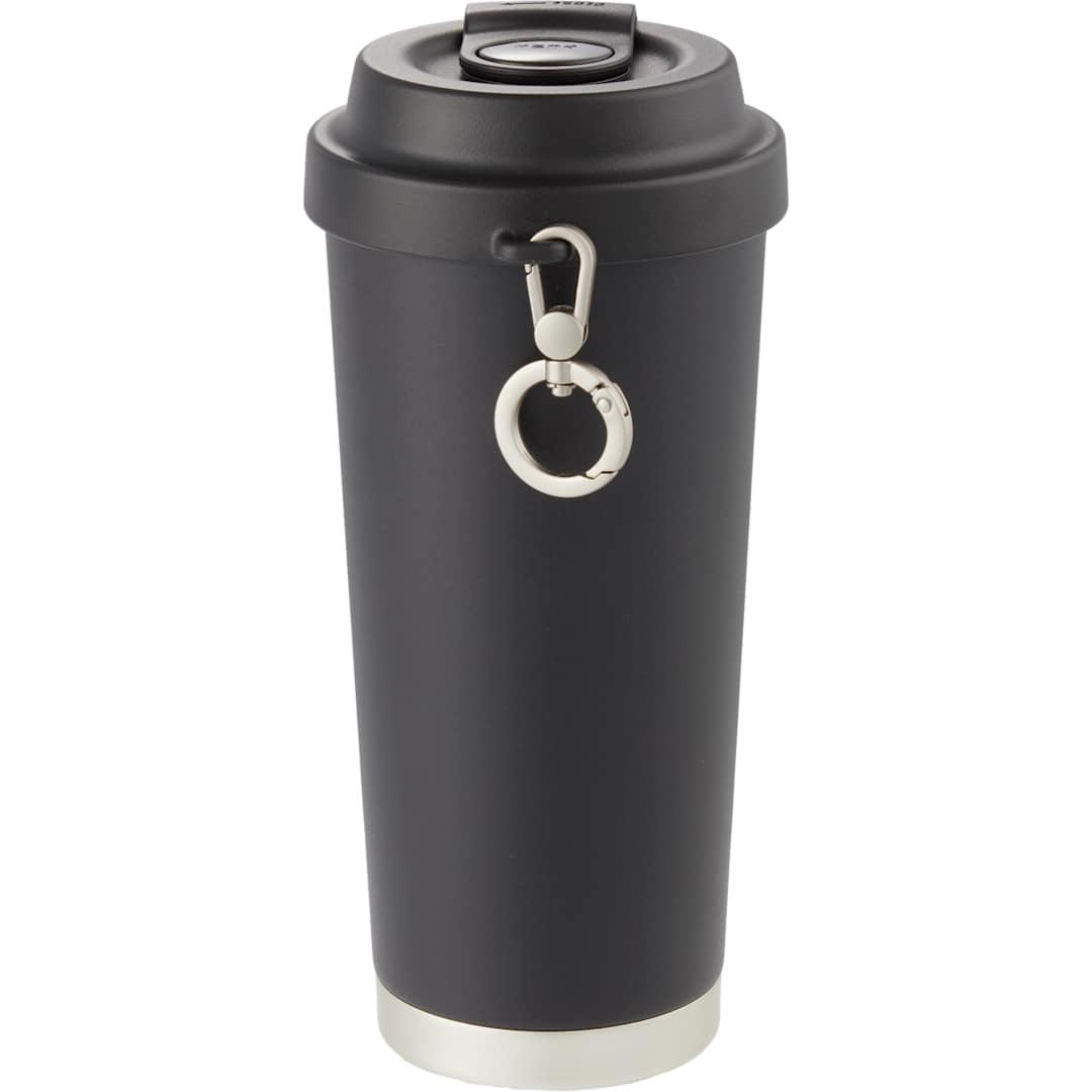 Haley vacuum tumbler one touch opening lid 16oz Black miniatura 5