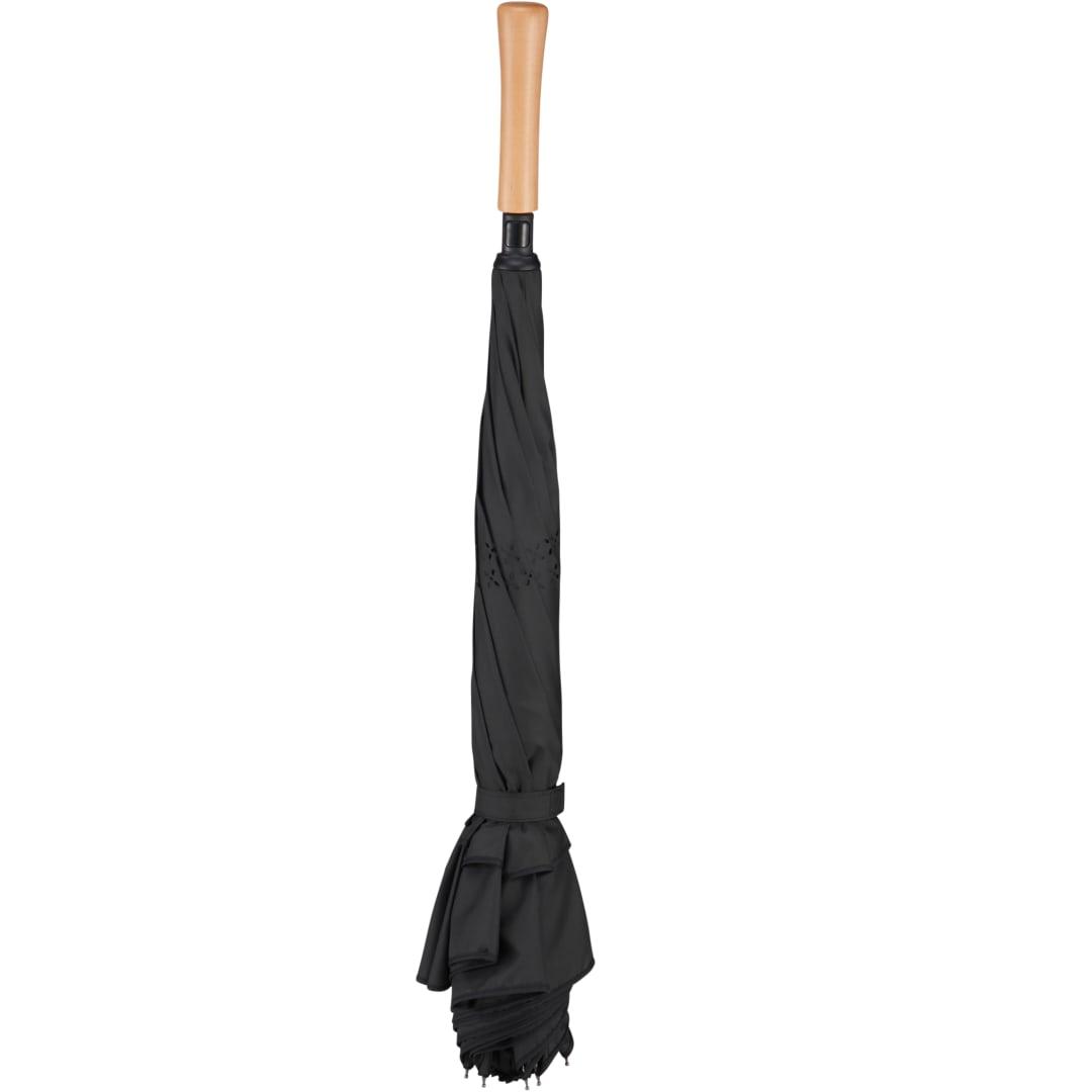 48 Recycled manual inversion umbrella Black miniatura 4
