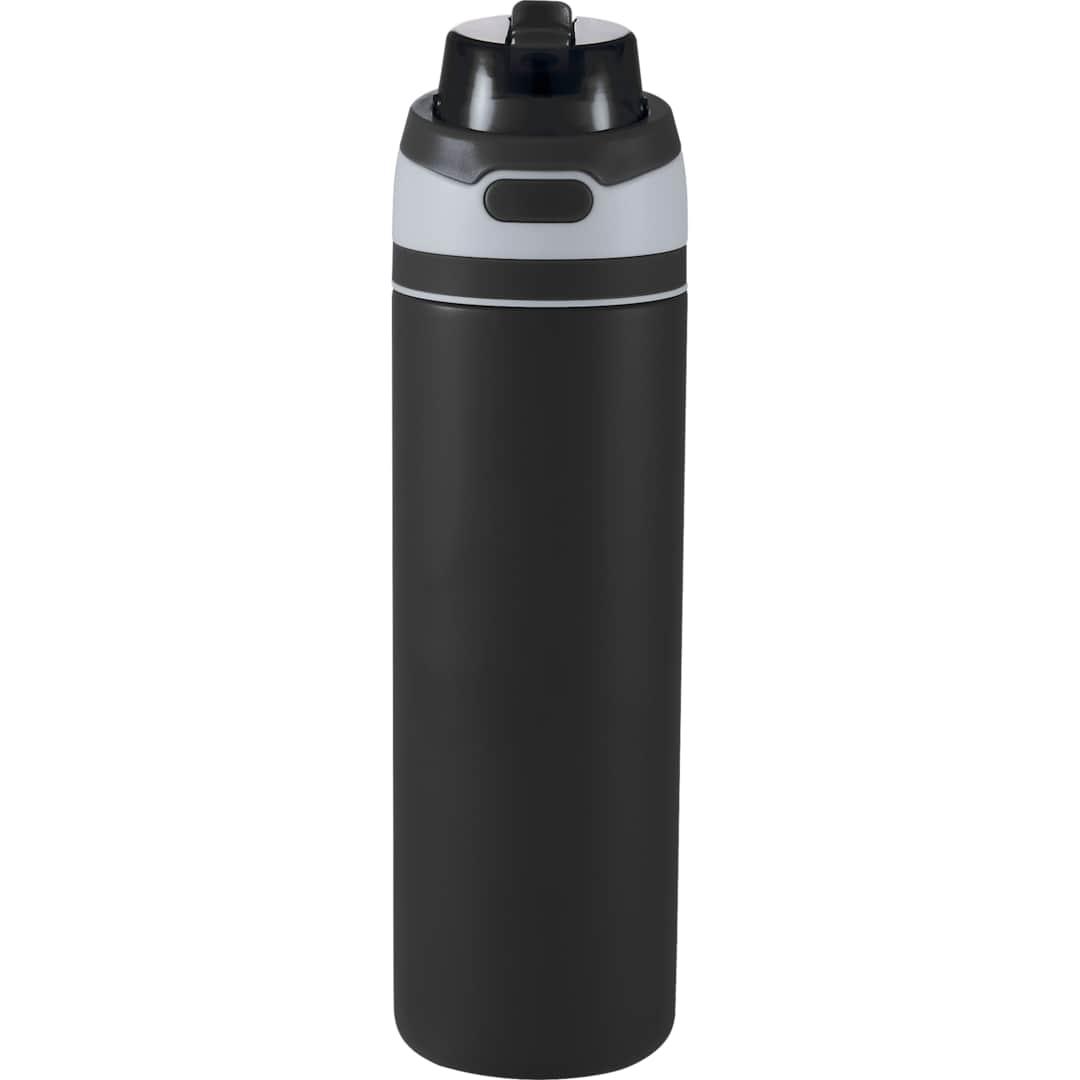 Elvin 28oz recycled stainless flip straw bottle Black miniatura 14