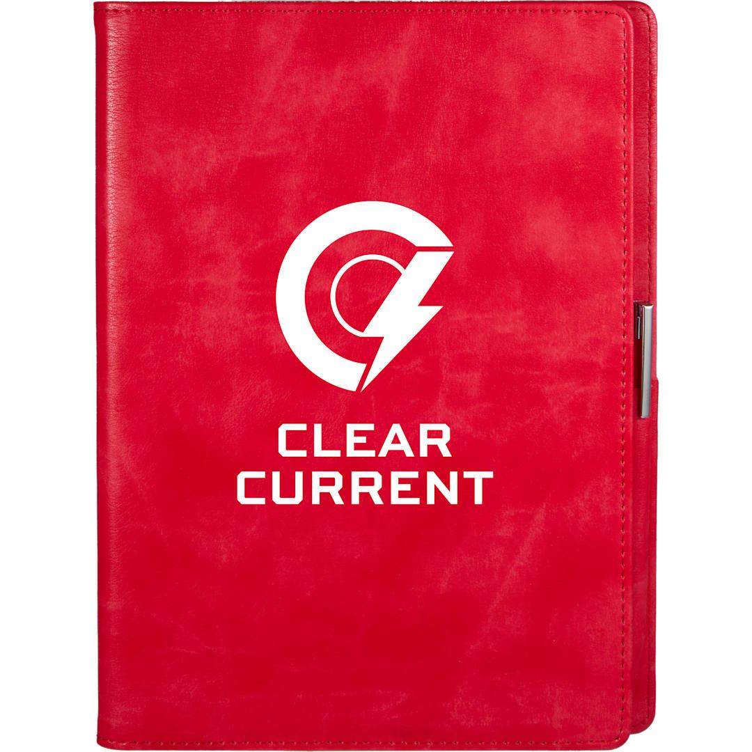 7 X 10 fsc® recycled morano refillable journal Black miniatura 21