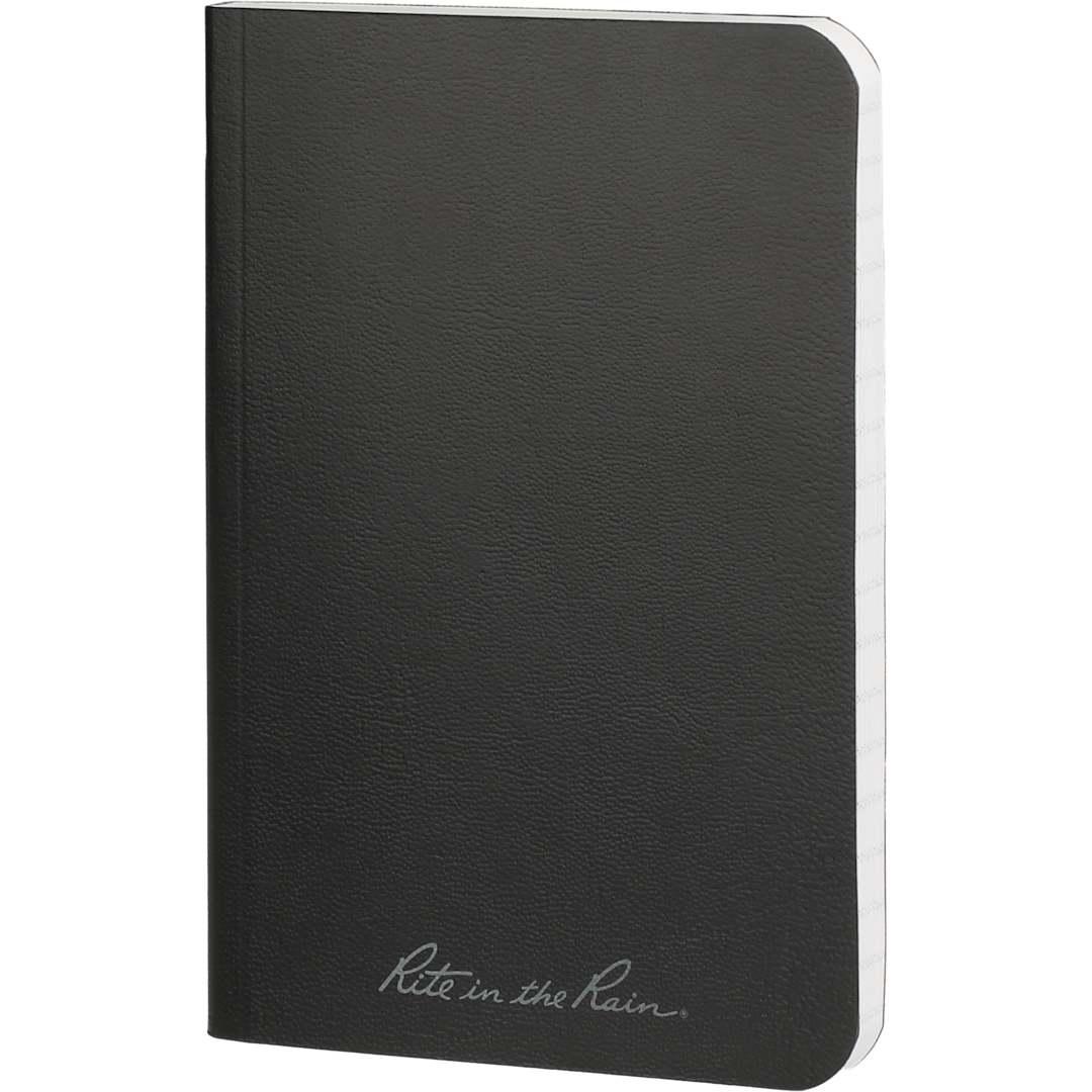 3.5 X 5.25 rite in the rain soft cover notebook Black front
