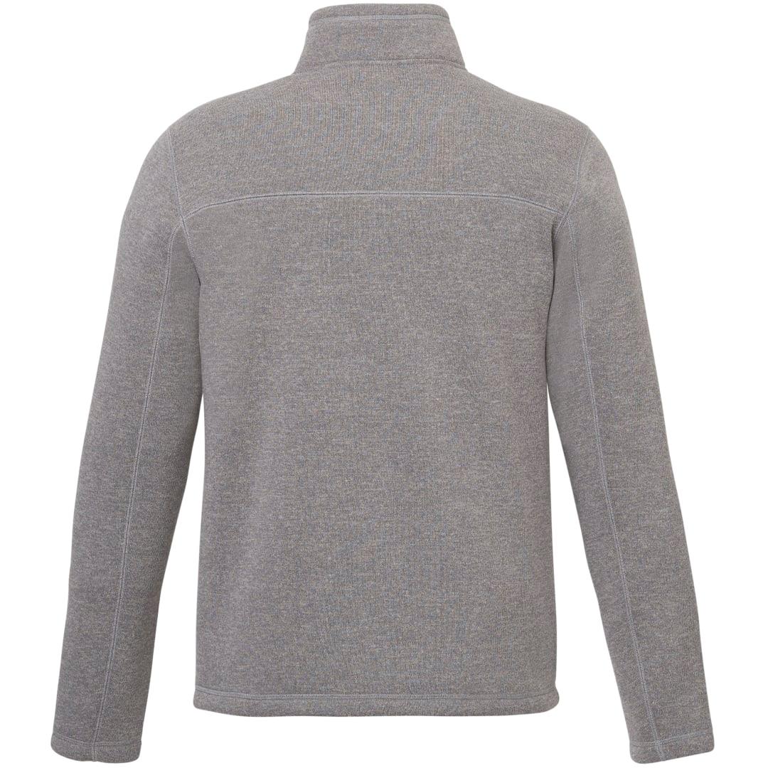 Darnell eco knit full zip - mens Grey front