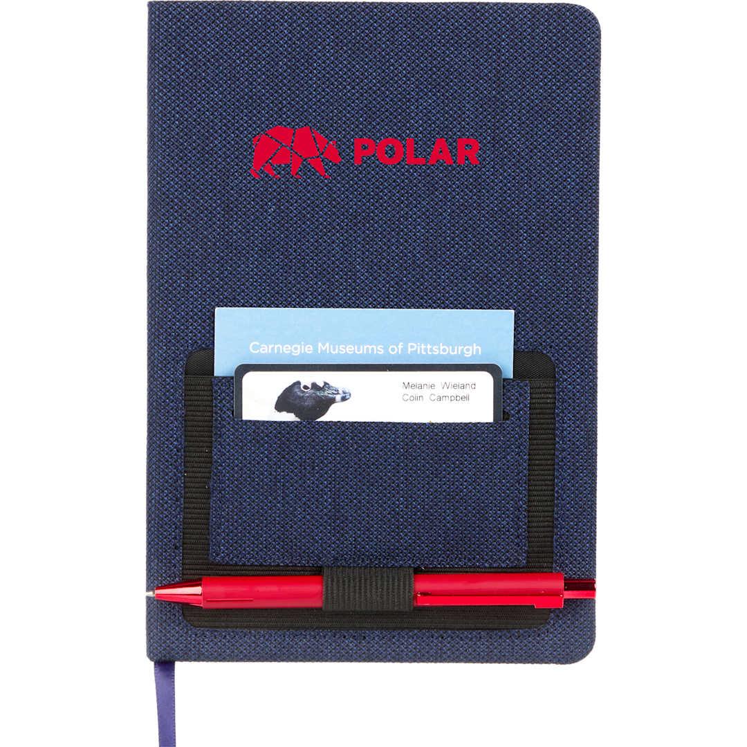 Fsc® mix 5.5 x 8.5 vila rpet bound notebook Dark Gray miniatura 14