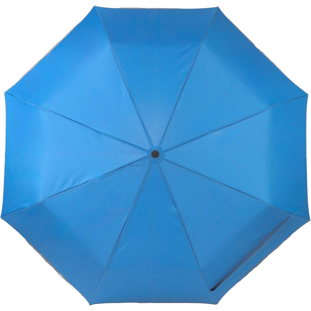 48 Rpet umbrella w/ reflective trim Black miniatura 24