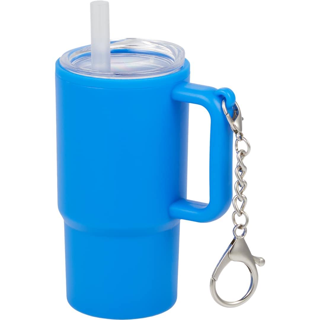 Shot glass tumbler w/ keychain 4oz Black miniatura 10