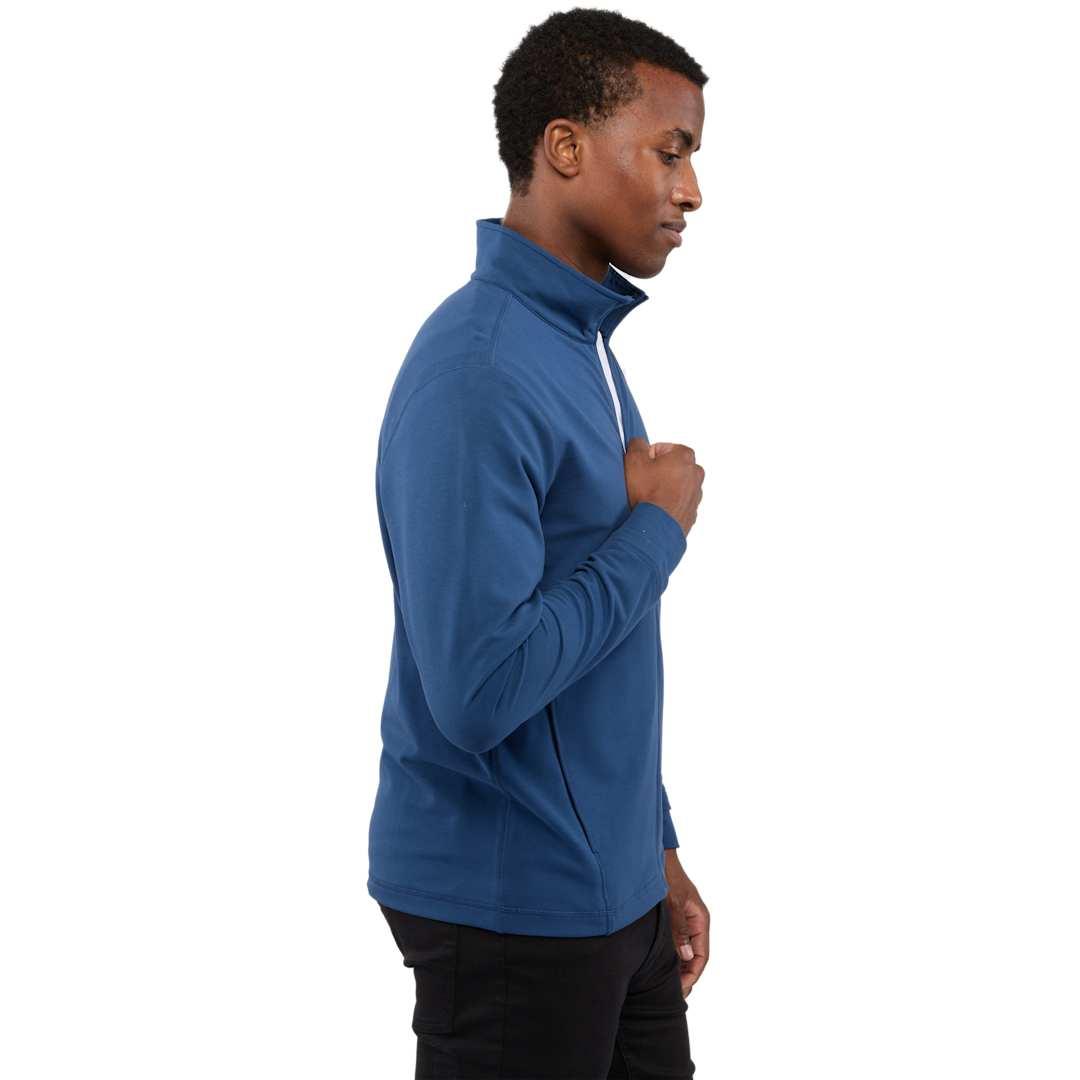 Lyon eco stretch knit full zip - mens Blue miniatura 14