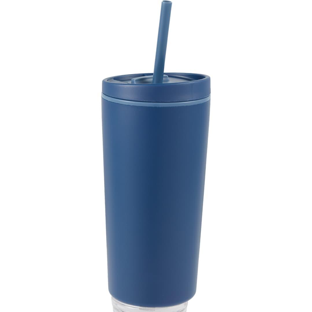 Santino recycled tumbler w/ dual function lid 16oz Black miniatura 32