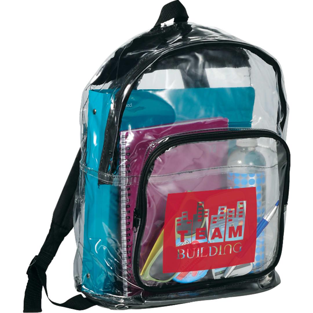 Rally clear backpack Black miniatura 6