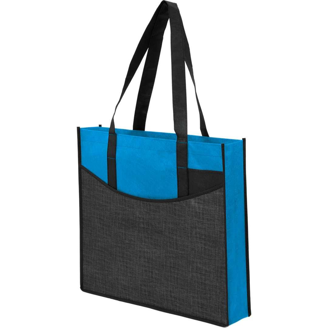 Brooke recycled non-woven convention tote Blue miniatura 9