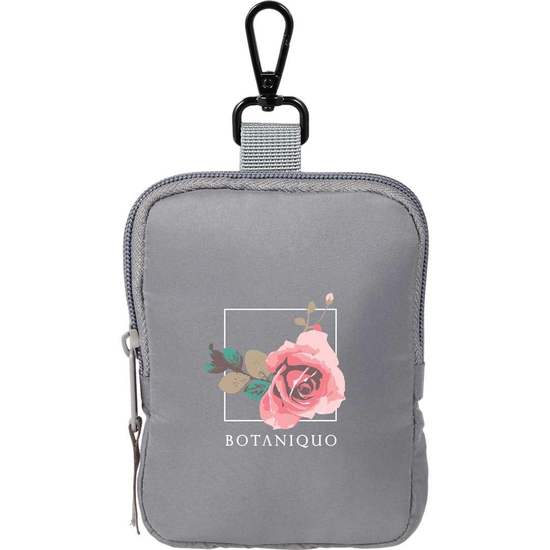 Puffer recycled small pouch Grey miniatura 8