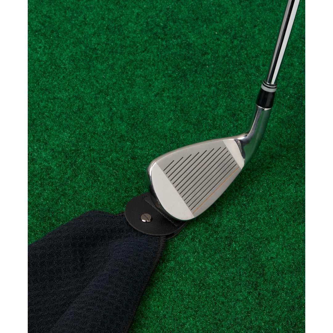 300G magnetic waffle golf towel Black miniatura 6