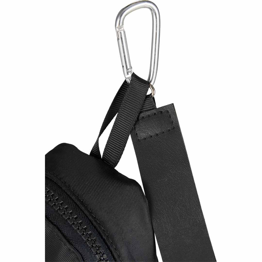 Mini daybreak backpack charm Grey front