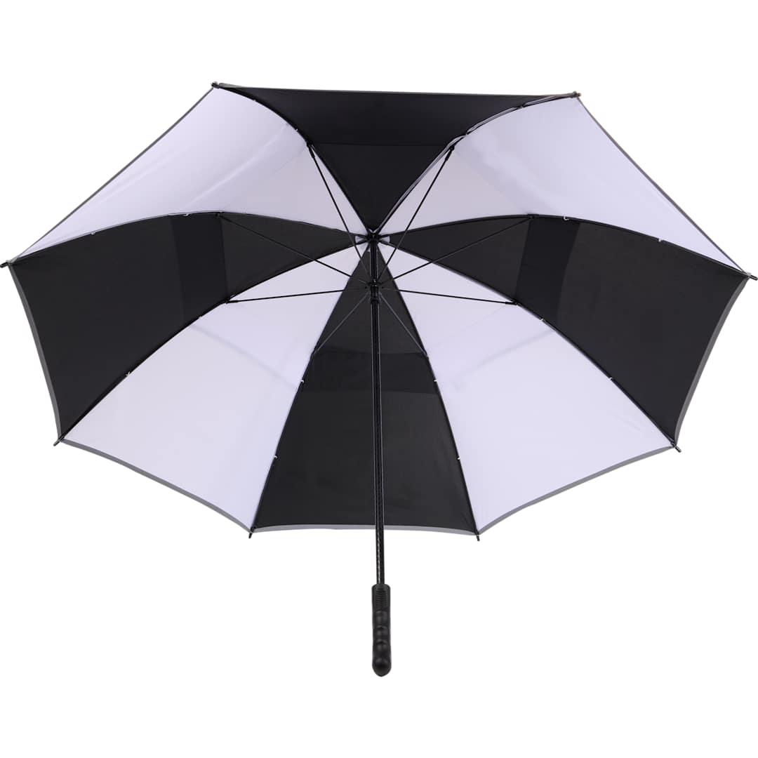 62 Rpet golf umbrella w/ reflective trim Black miniatura 9