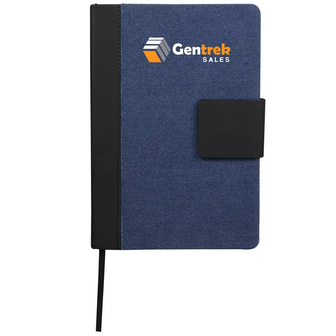 5.5 X 8.5 fsc® recycled canvas bound notebook Beige miniatura 16