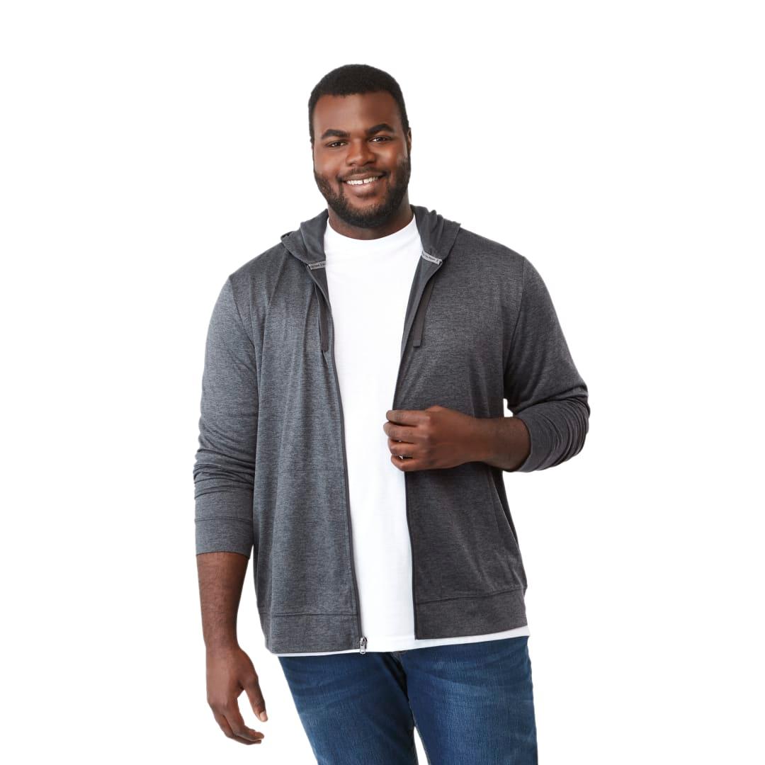 Mens lavar eco knit full zip hoody Navy Blue miniatura 15