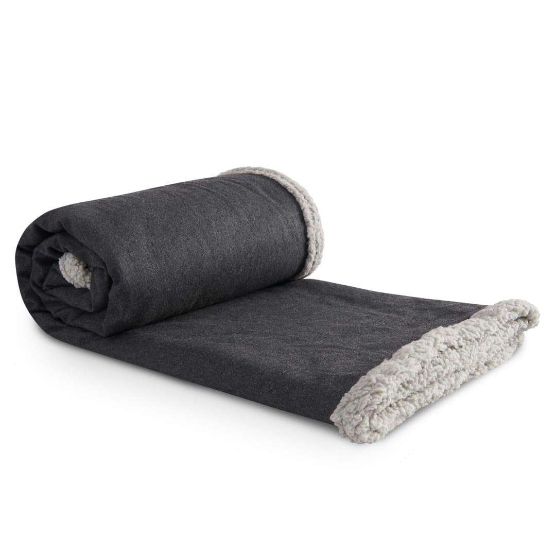 Field & co.® oversized wool sherpa blanket Dark Gray miniatura 8