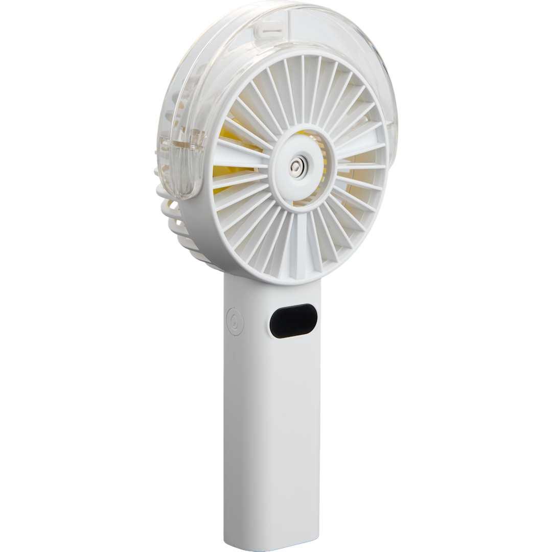 Rechargeable portable led fan with water mist Black miniatura 36
