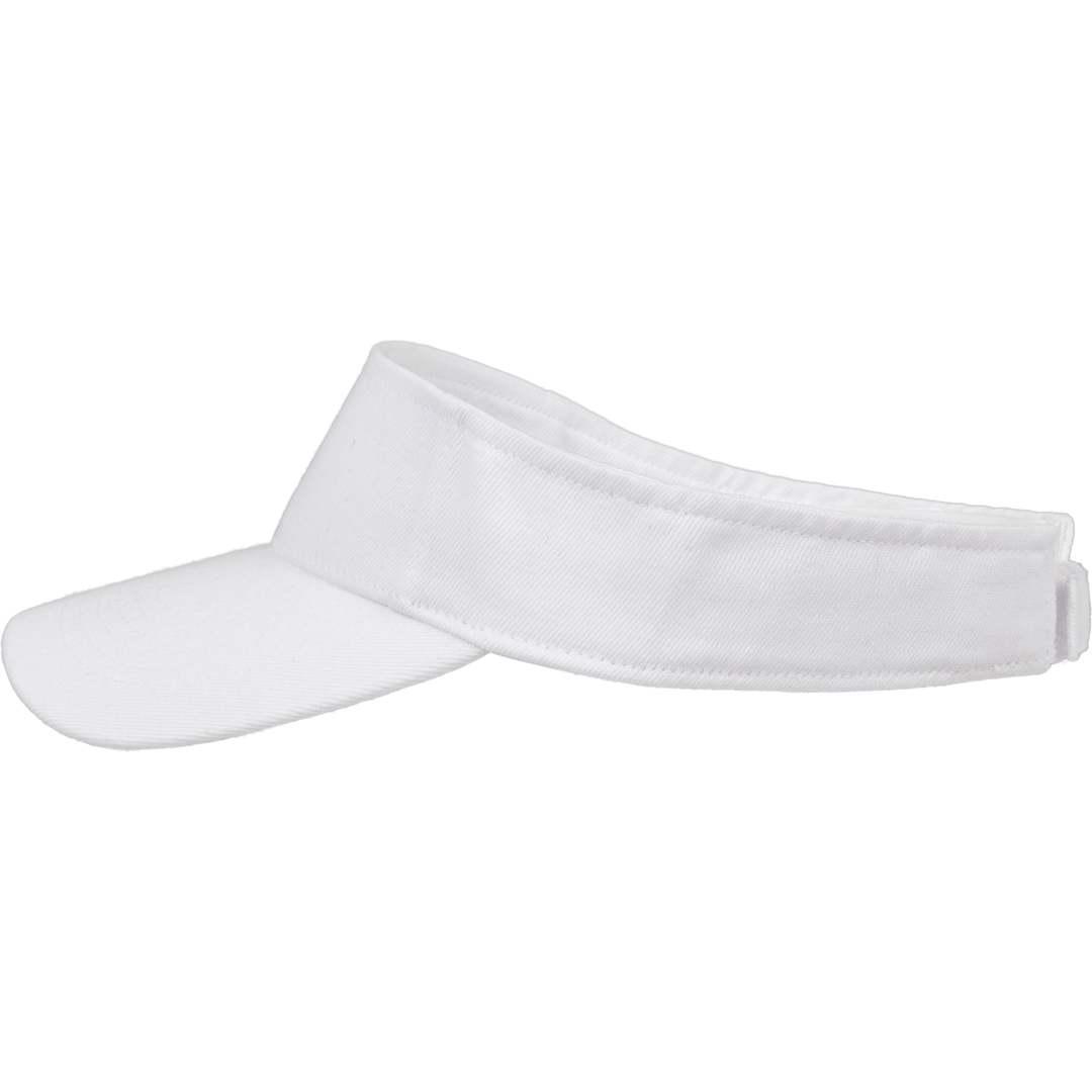 Recycled cotton twill visor - unisex White miniatura 8
