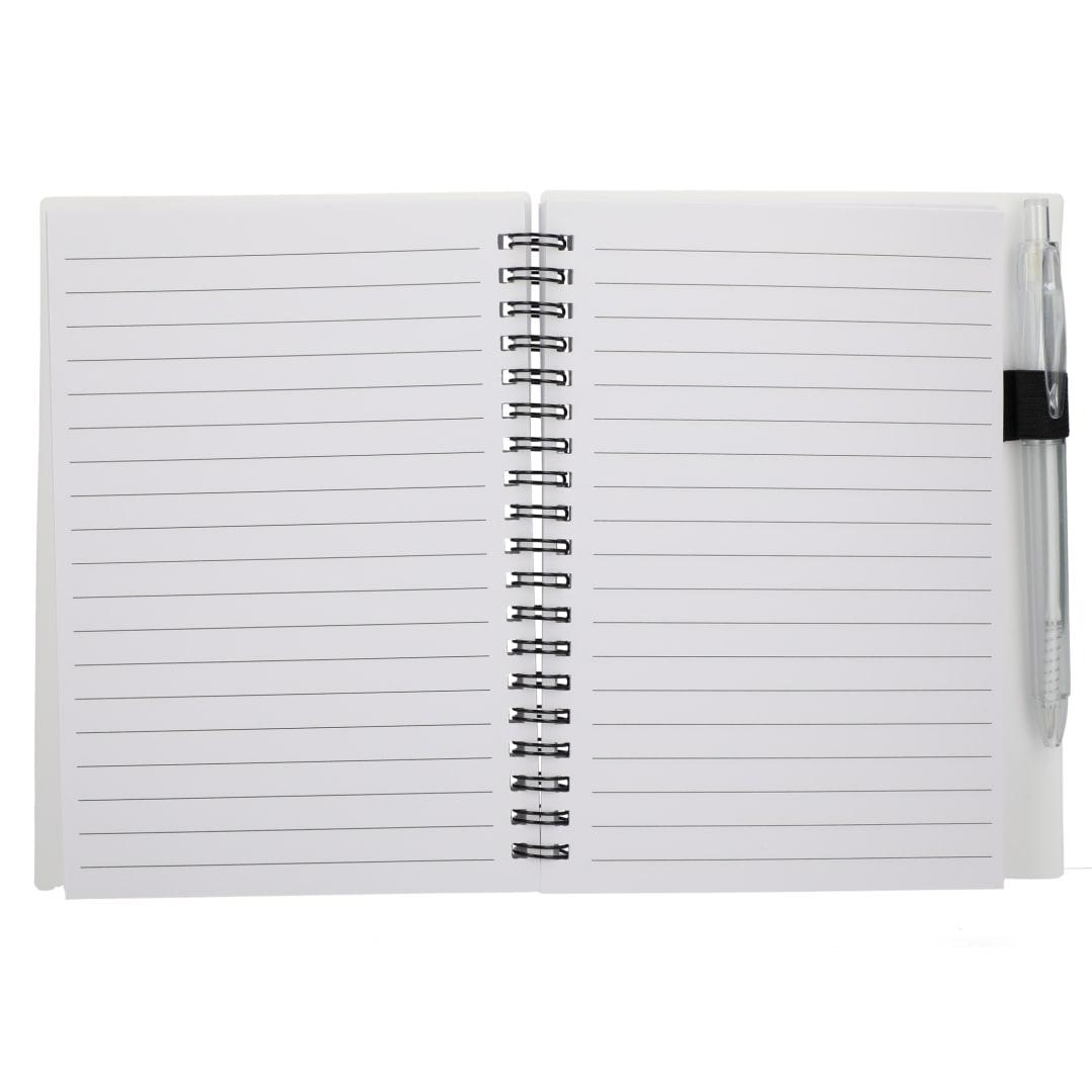 Fsc® recycled 5 x 7 star spiral notebook with pe Black miniatura 30