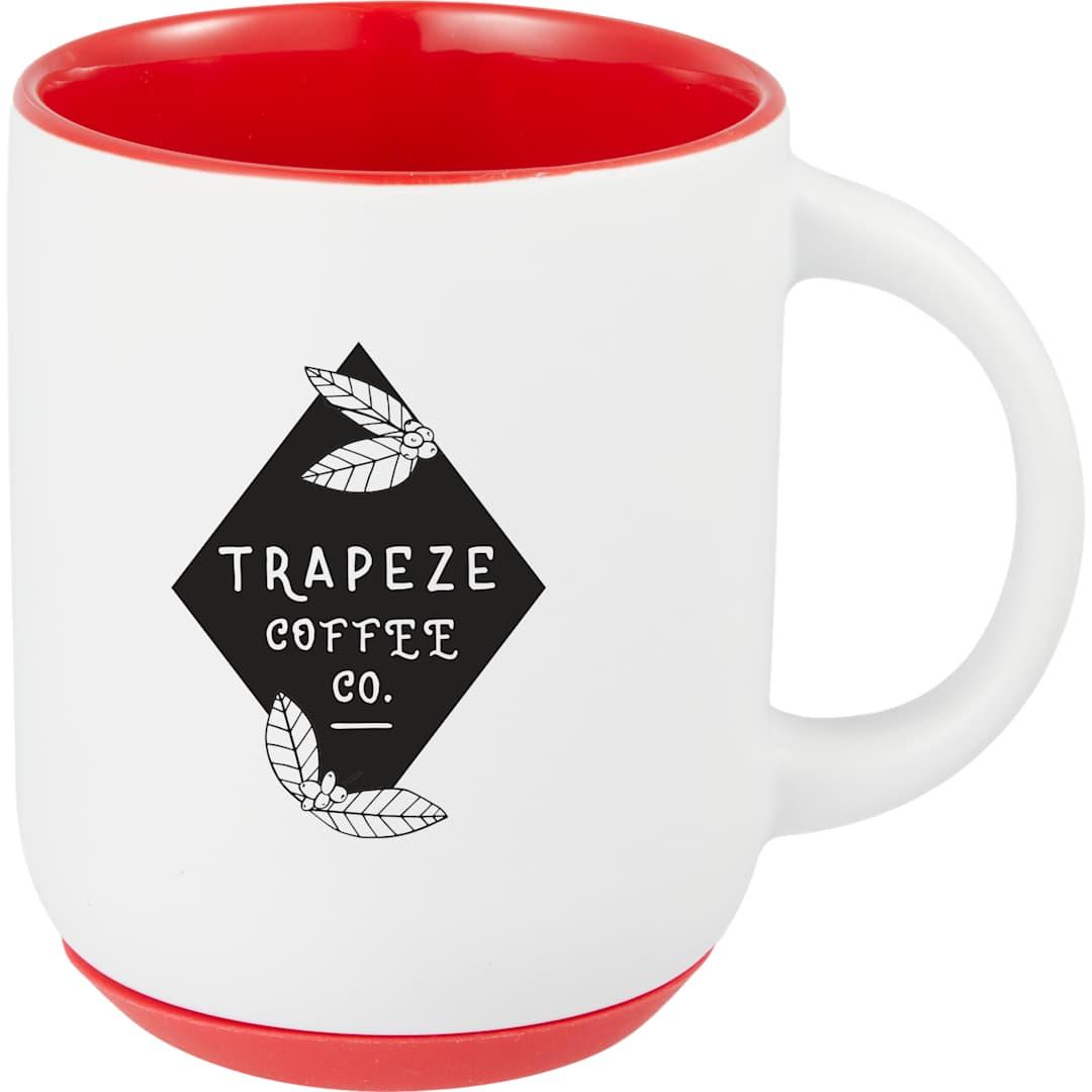 Isaac ceramic mug w/ rubber bottom 14oz White thumbnail 34
