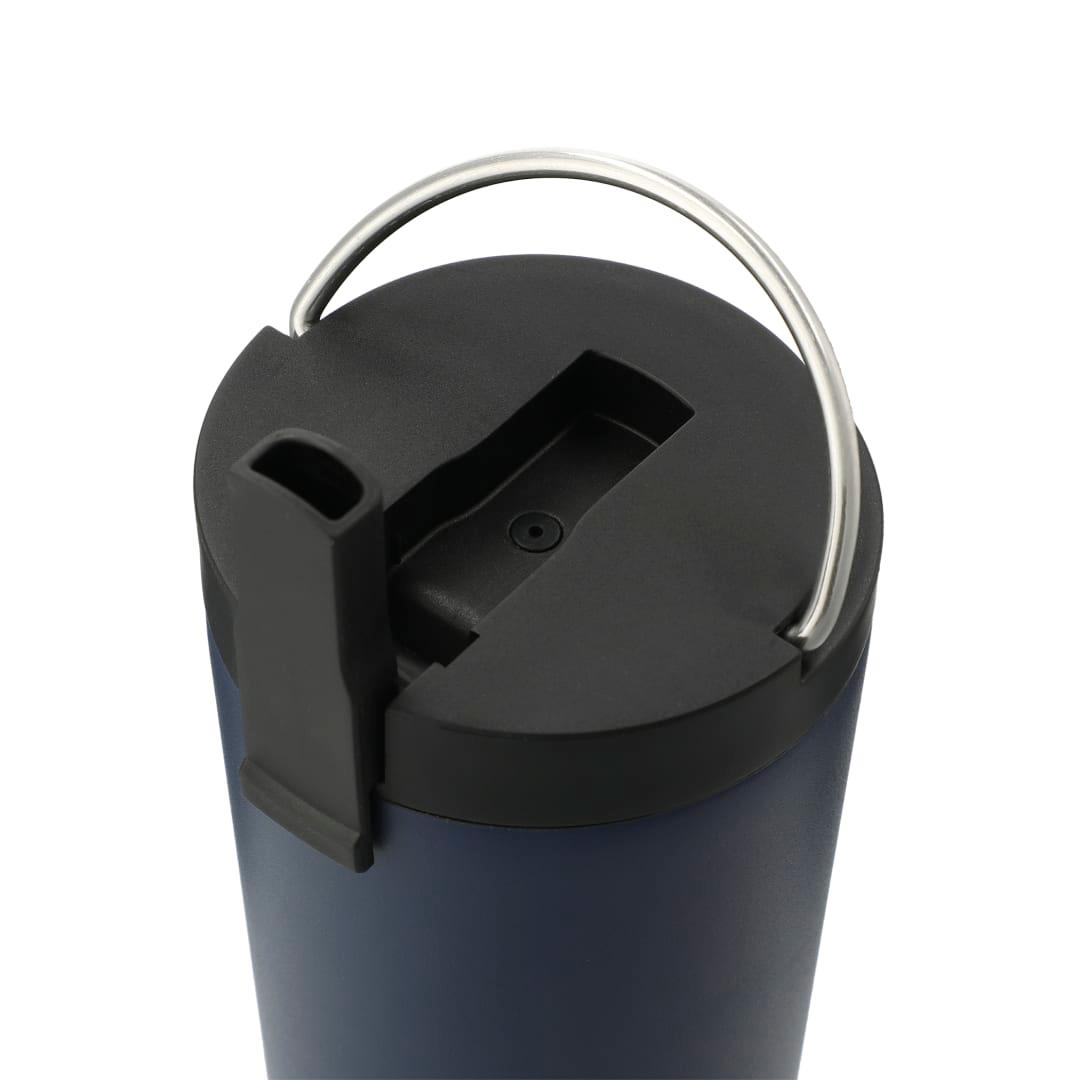 Thor copper insulated tumbler 24oz flip straw lid Black miniatura 12