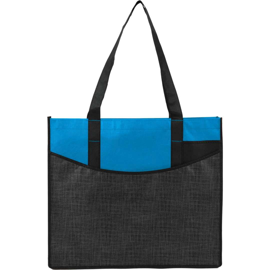 Brooke recycled non-woven convention tote Blue miniatura 12