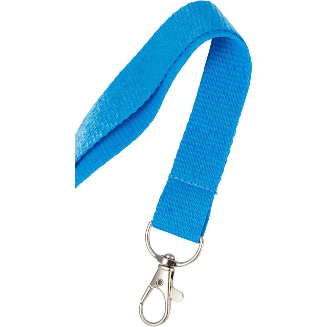 Neon recycled lanyard Blue miniatura 3