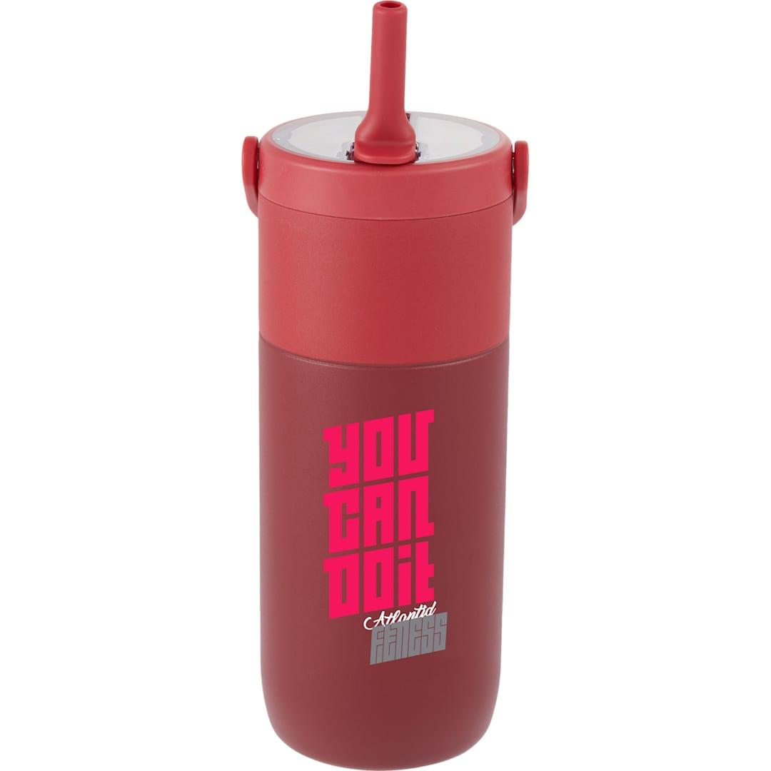 Roots ceramic lined travel tumbler w/ straw 20oz Cream miniatura 28