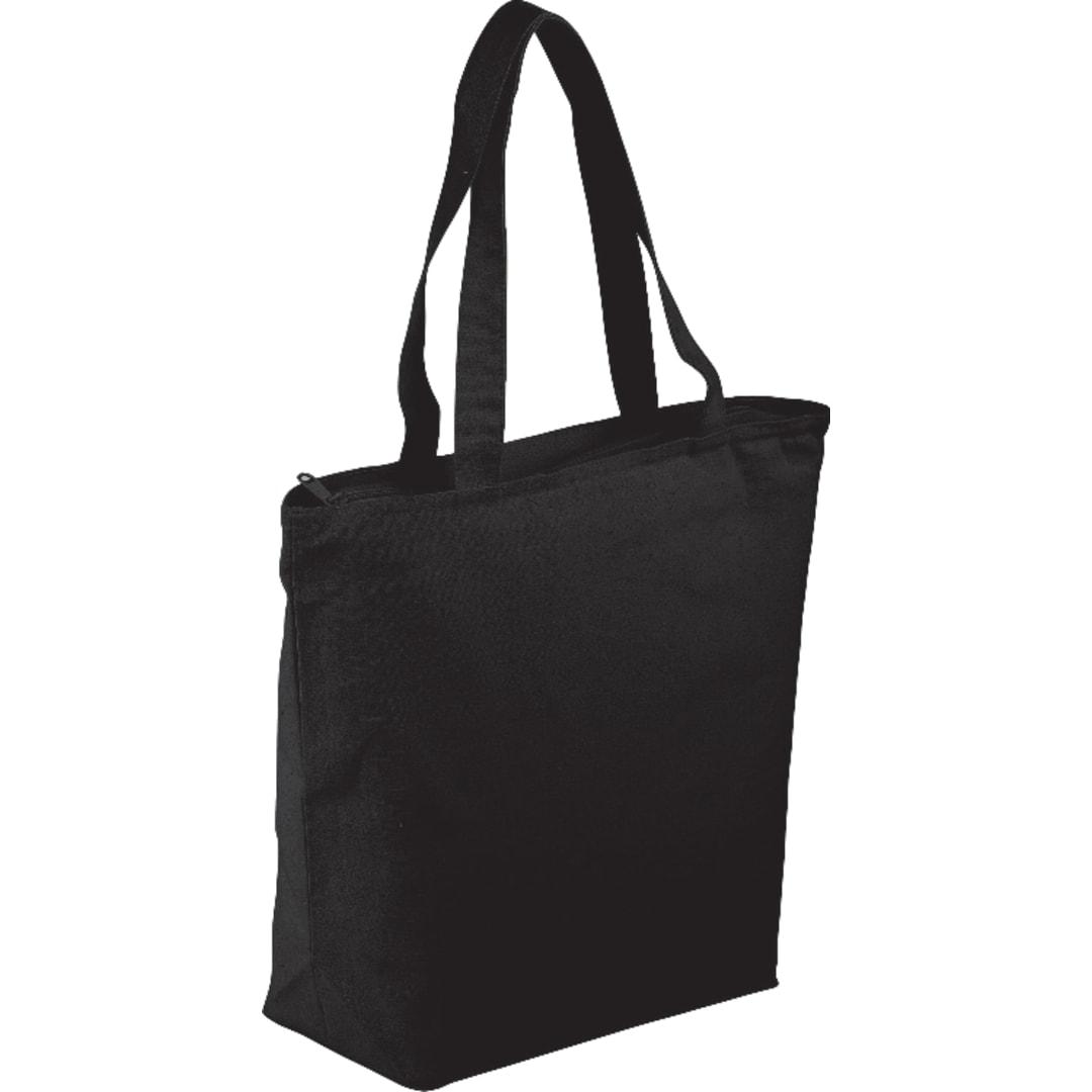 Maine 8oz cotton canvas zippered tote Natural miniatura 3