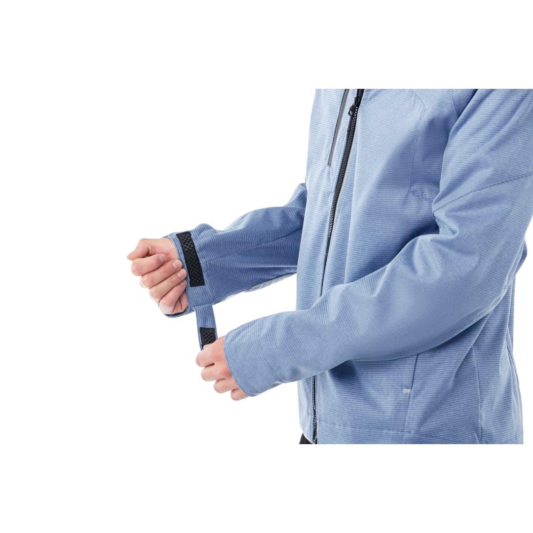 Mens bergamo softshell jacket Blue front