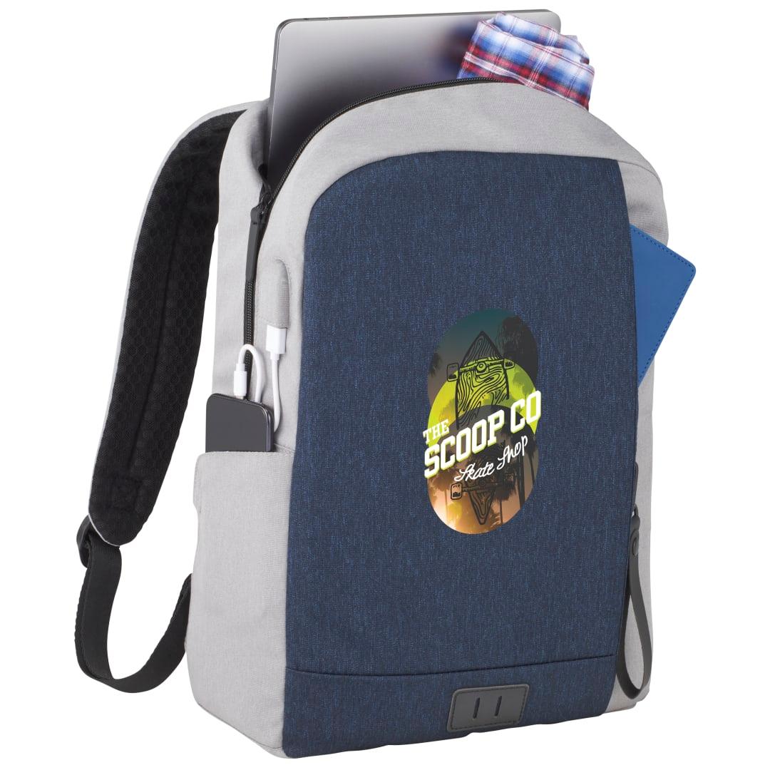 Nbn whitby slim 15 computer backpack w/ usb port Navy Blue miniatura 18