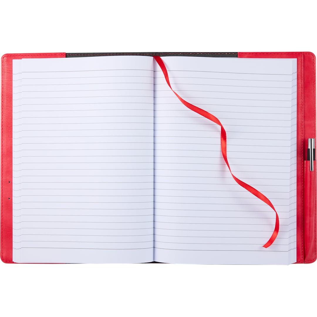 7 X 10 fsc® recycled morano refillable journal Black miniatura 20
