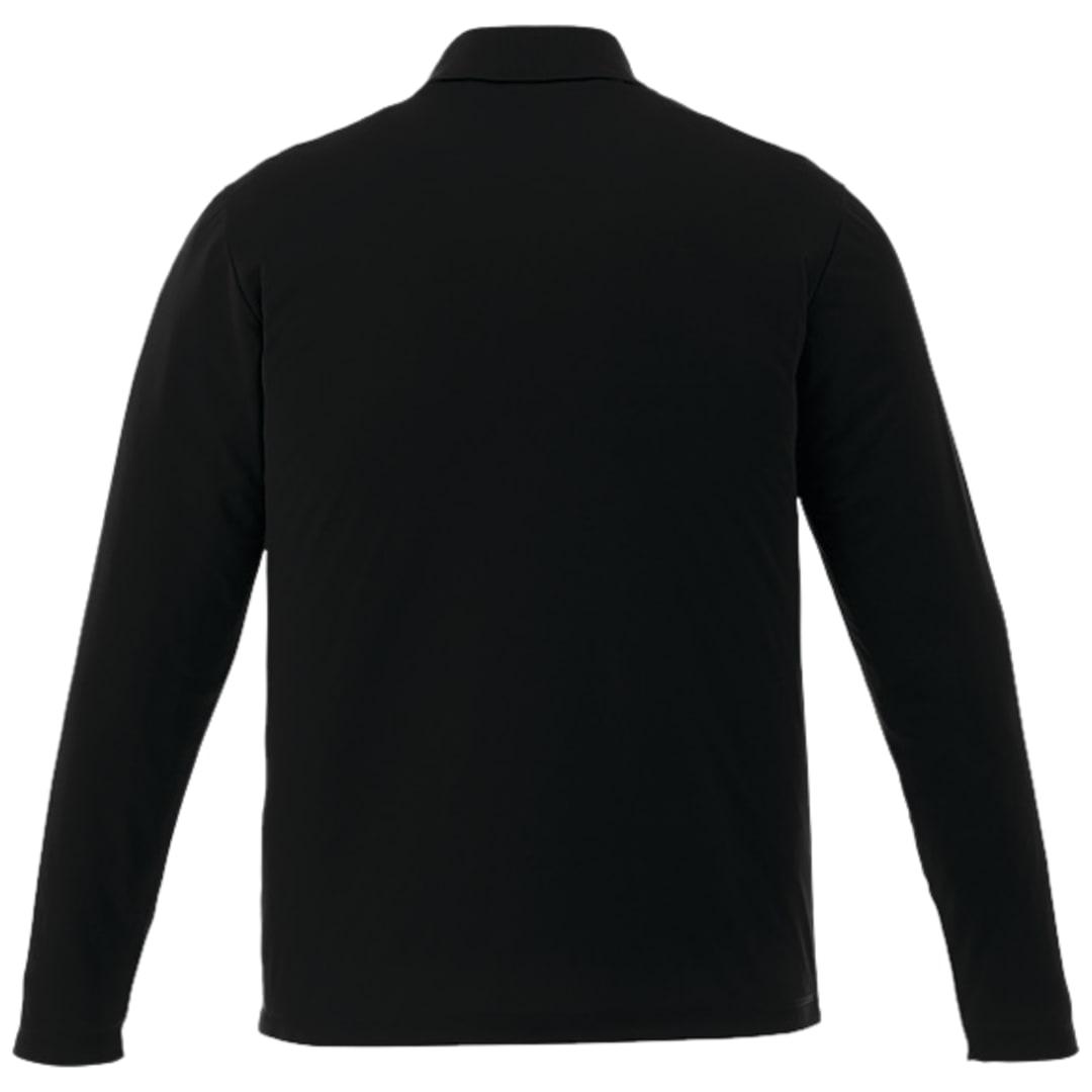 Mens mori long sleeve polo tall Navy Blue miniatura 4