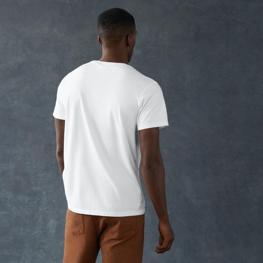 American giant classic cotton crew t - mens White miniatura 6