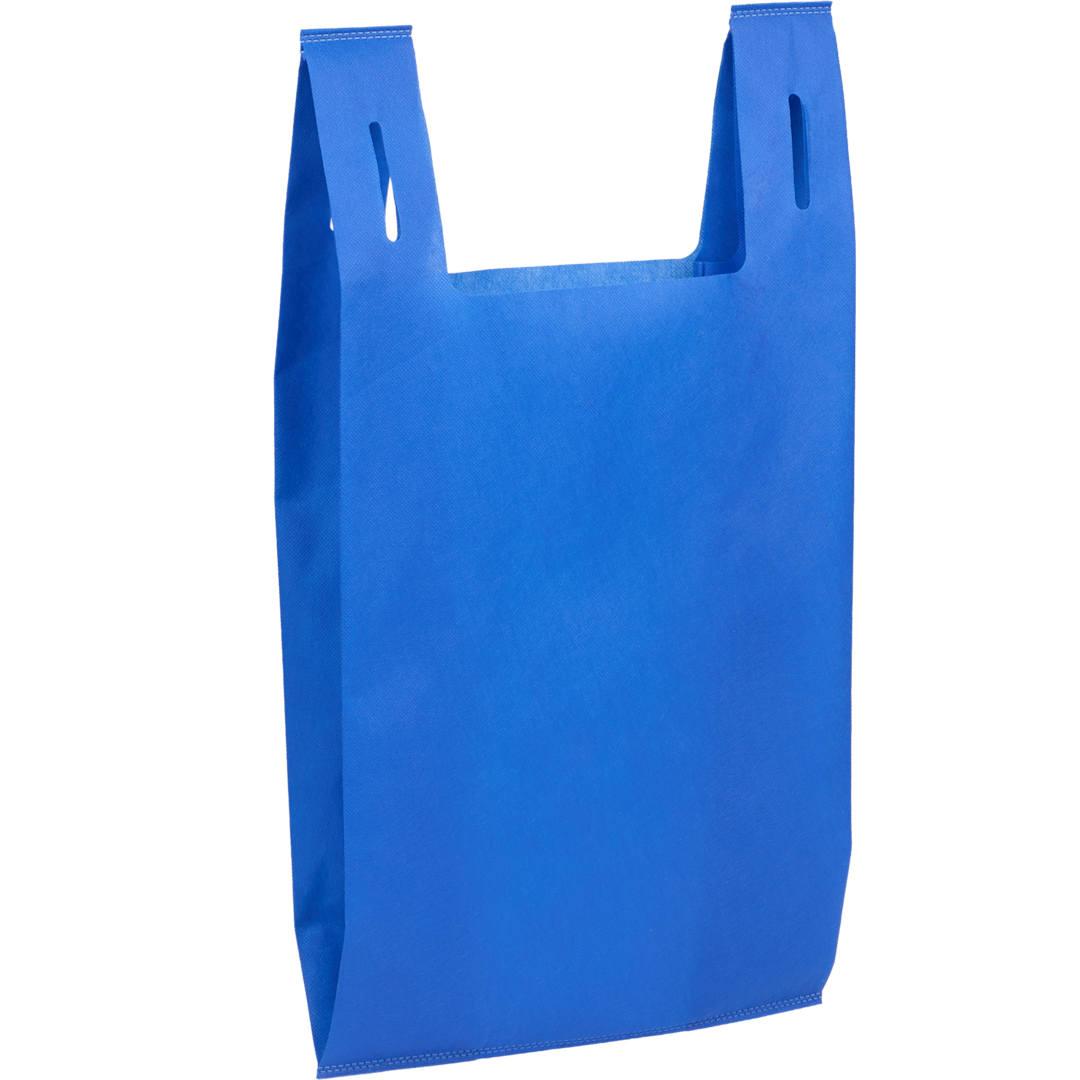 Recycled non-woven t-shirt tote Black miniatura 8