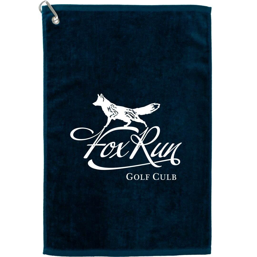 3.5 Lb./doz. 16x25in terry golf towel Black miniatura 5