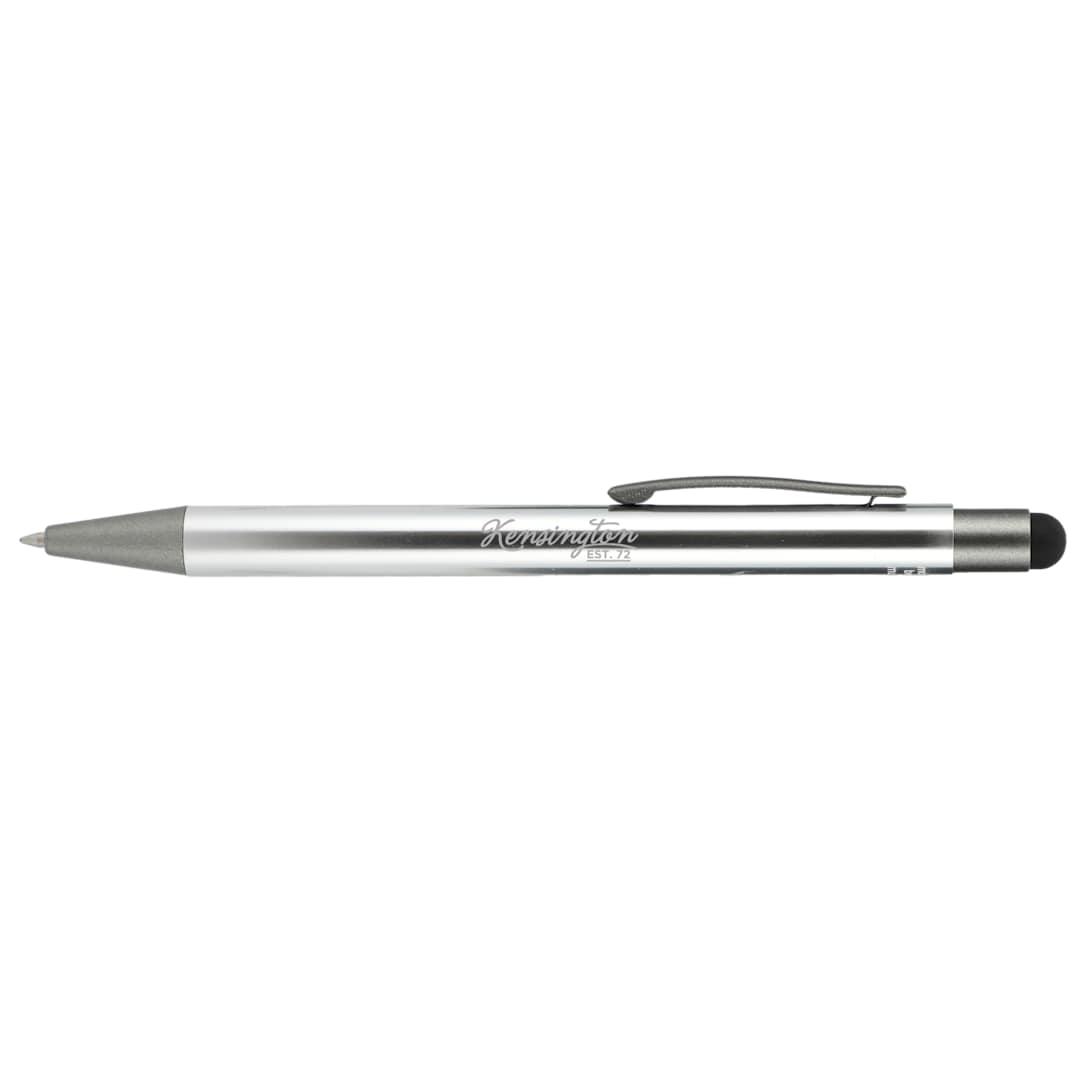 Recycled aluminum gel ballpoint stylus Black miniatura 16