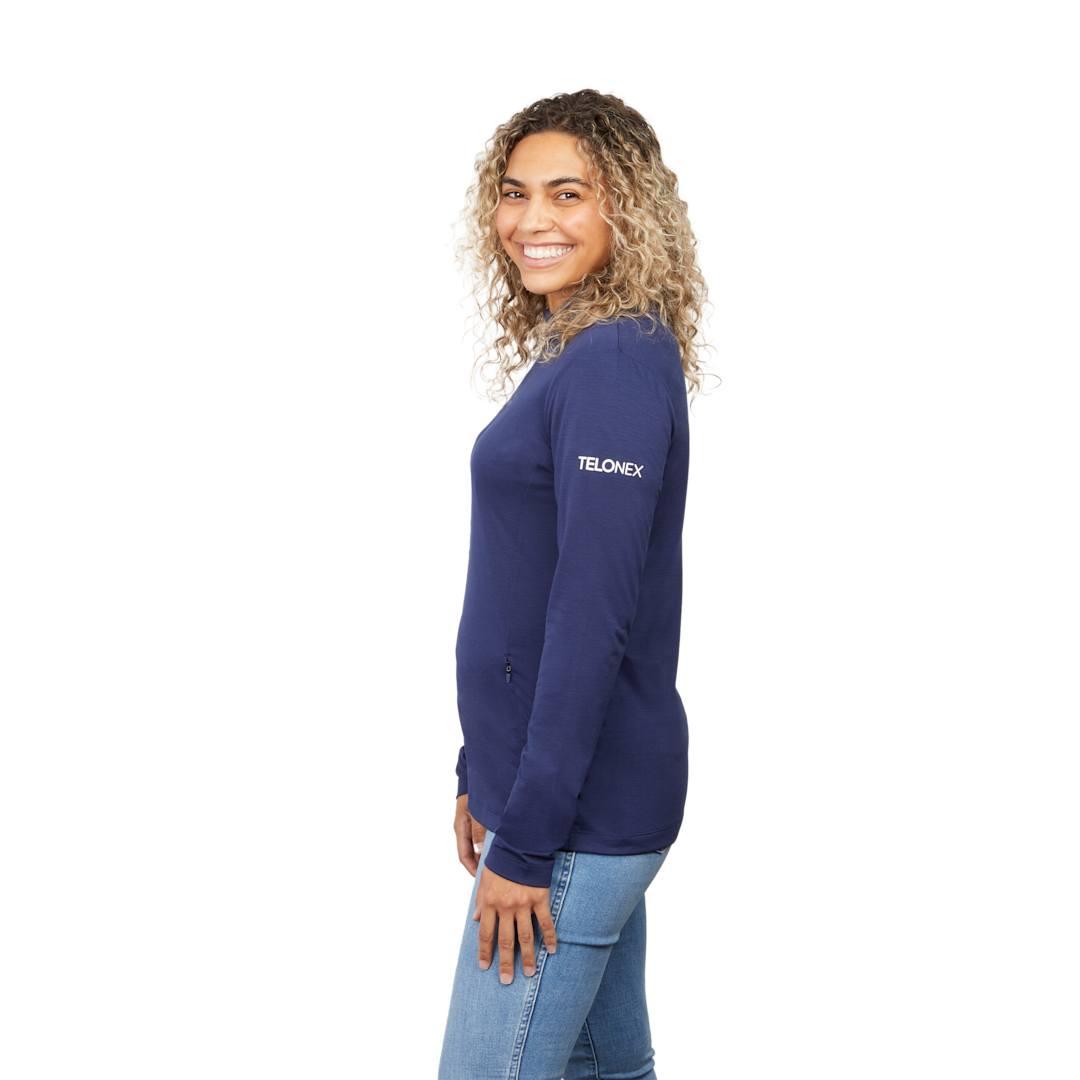 Izu everything performance eco full zip - womens Navy Blue miniatura 8