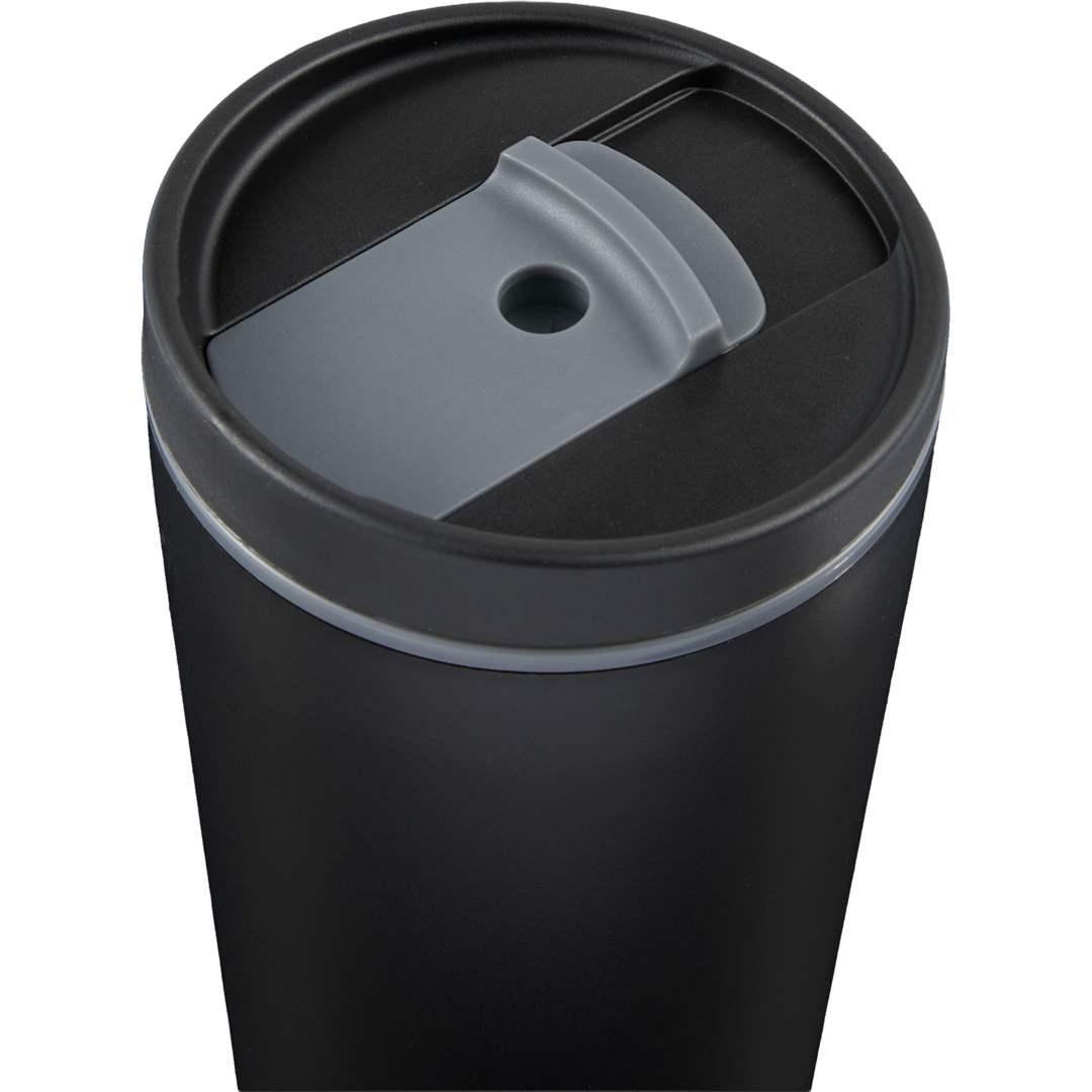 Santino recycled tumbler w/ dual function lid 16oz Black miniatura 6