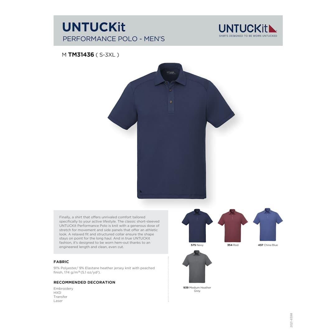 Untuckit performance polo - mens Red miniatura 28